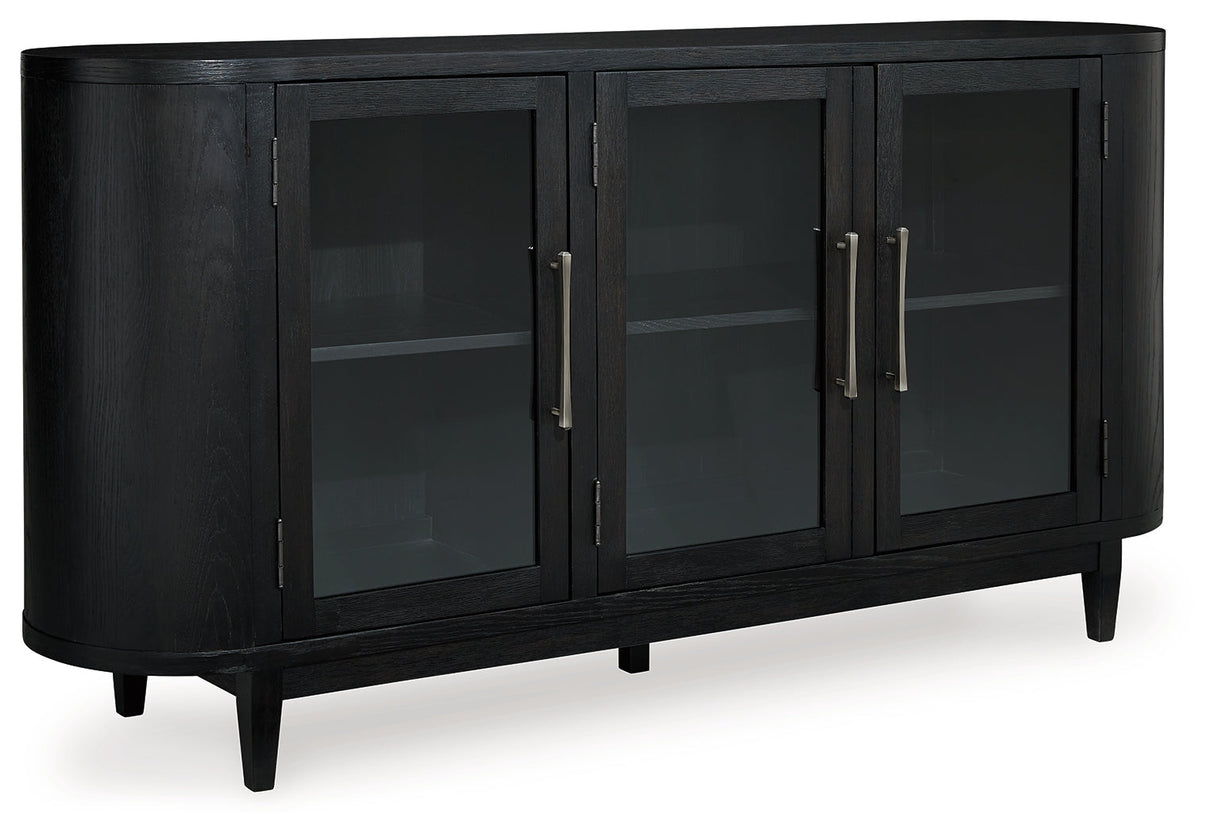 Rowanbeck Black Dining Server by Ashley at Eve Furniture