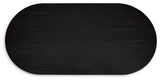 Rowanbeck Black Dining Table by Ashley at Eve Furniture