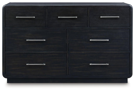 Rowanbeck Black Dresser by Ashley at Eve Furniture