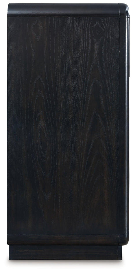 Rowanbeck Black Dresser by Ashley at Eve Furniture