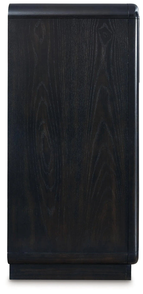 Rowanbeck Black Dresser by Ashley at Eve Furniture