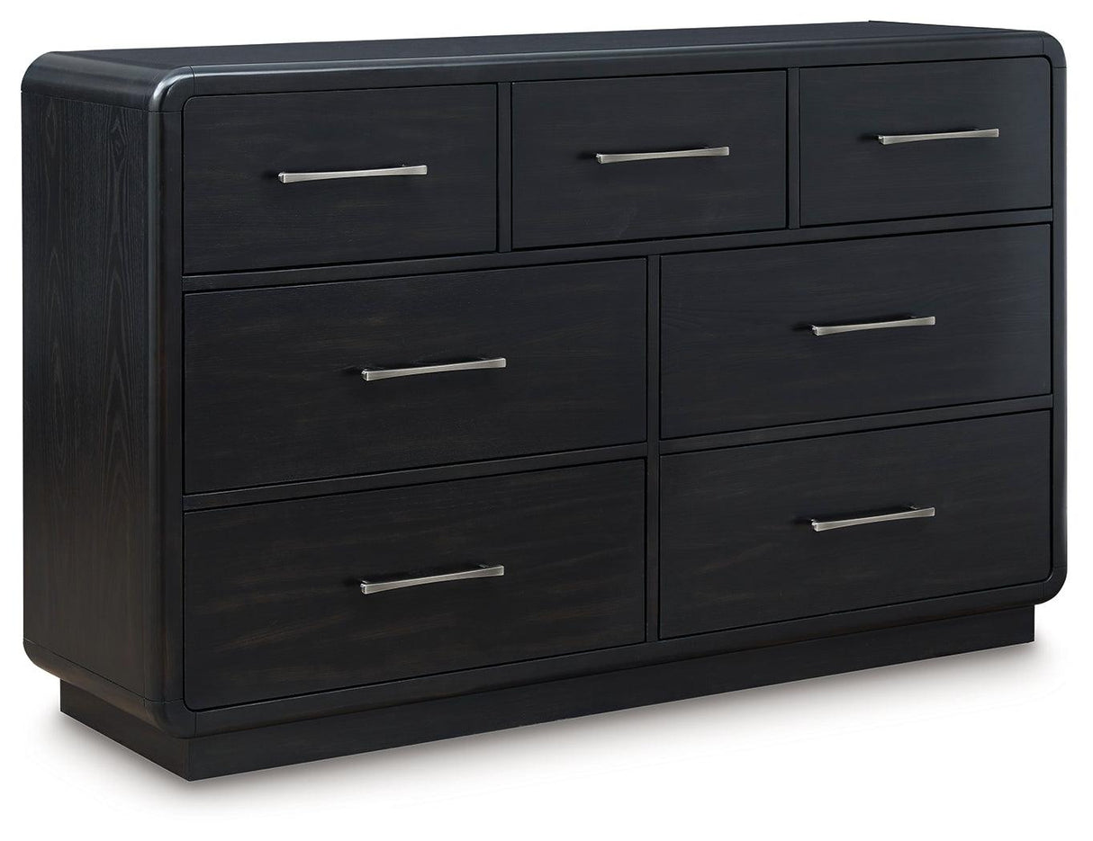 Rowanbeck Black Dresser by Ashley at Eve Furniture