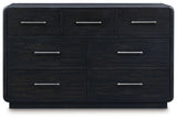 Rowanbeck Black Dresser