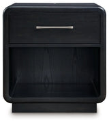 Rowanbeck Black Nightstand by Ashley at Eve Furniture