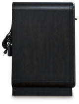 Rowanbeck Black Nightstand by Ashley at Eve Furniture