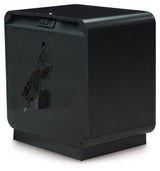 Rowanbeck Black Nightstand by Ashley at Eve Furniture