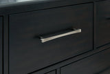 Rowanbeck Black Nightstand by Ashley at Eve Furniture