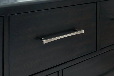 Rowanbeck Black Nightstand by Ashley at Eve Furniture