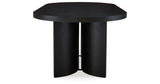 Rowanbeck Dining Table and 6 Chairs with Storage in Black by Ashley at Eve Furniture