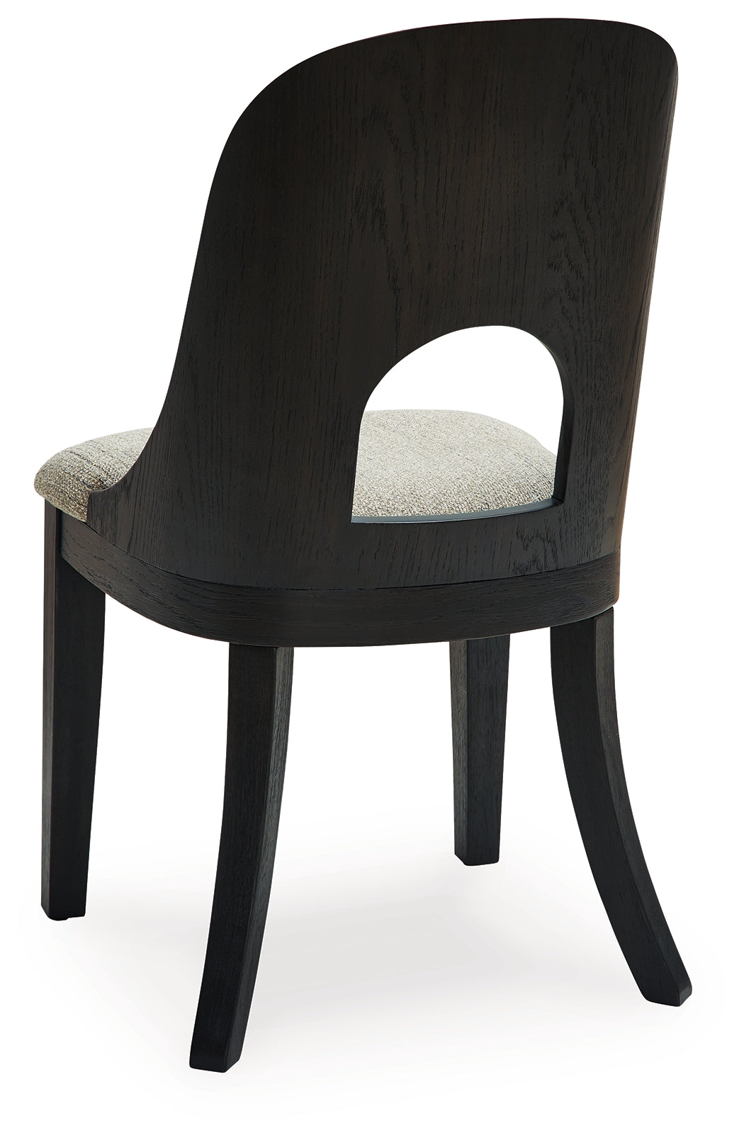Rowanbeck Dining Table and 6 Chairs with Storage in Black by Ashley at Eve Furniture
