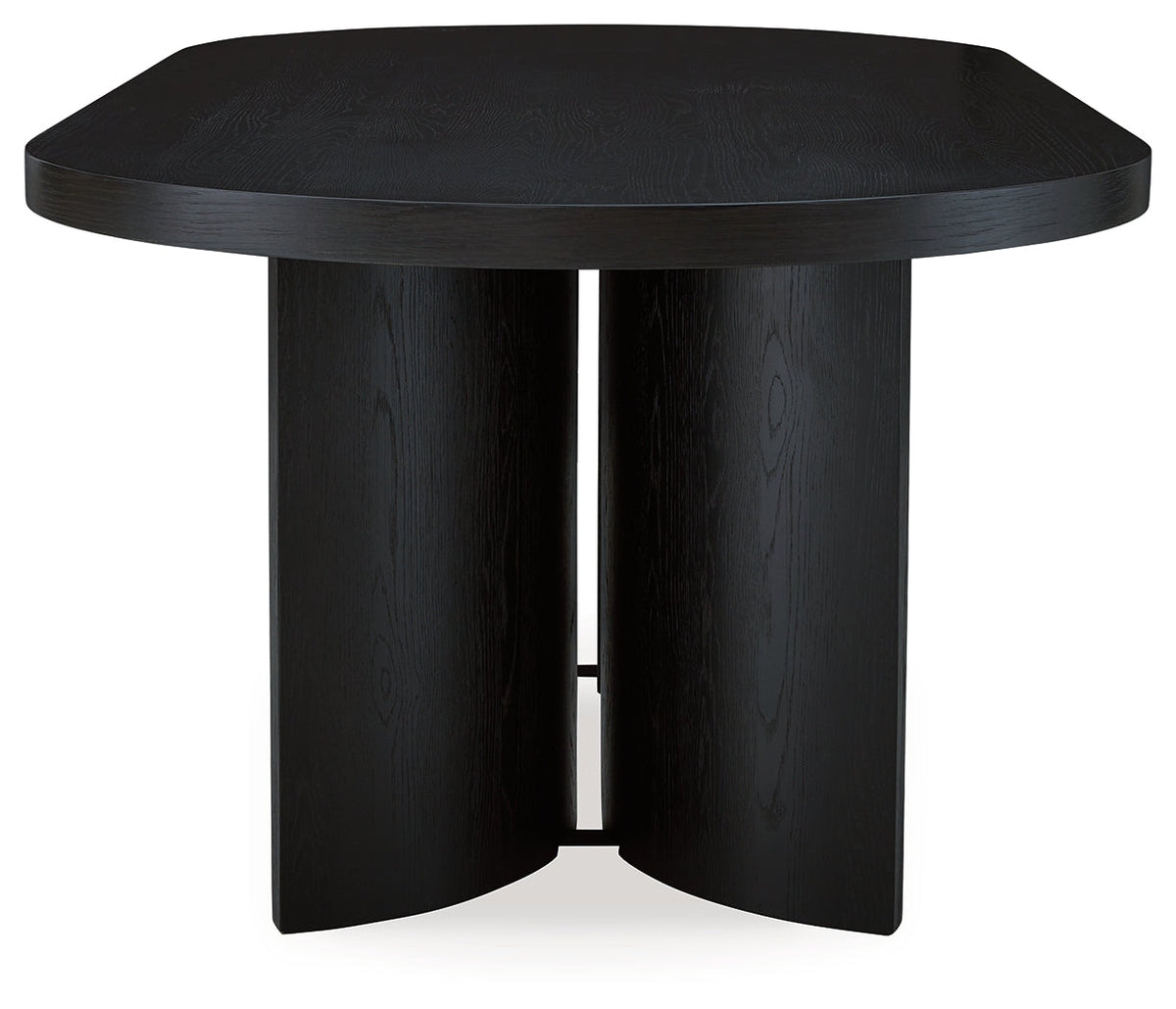 Rowanbeck Dining Table and 6 Chairs with Storage in Black by Ashley at Eve Furniture