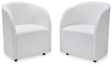 Rowanbeck Ivory Dining Chair, Set of 2 by Ashley at Eve Furniture
