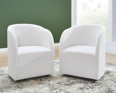 Rowanbeck Ivory Dining Chair, Set of 2 by Ashley at Eve Furniture