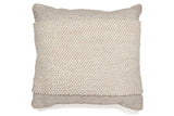 Rowcher Gray/White Pillow by Ashley at Eve Furniture
