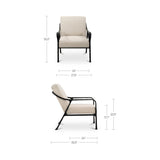 Rowe Beige Accent Chair by Moe's Home at Eve Furniture