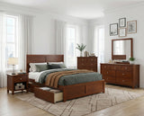 Rowe Dark Cherry Drawer Chest by Homelegance at Eve Furniture