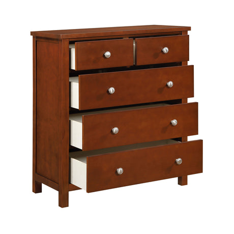 Rowe Dark Cherry Drawer Chest by Homelegance at Eve Furniture