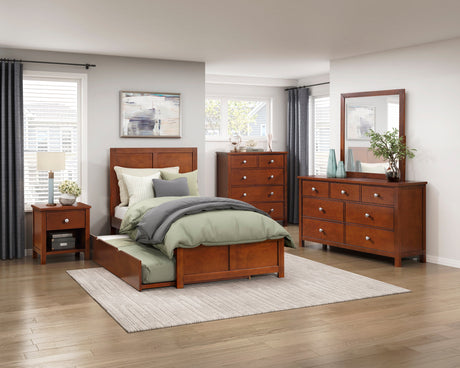 Rowe Dark Cherry Drawer Chest by Homelegance at Eve Furniture