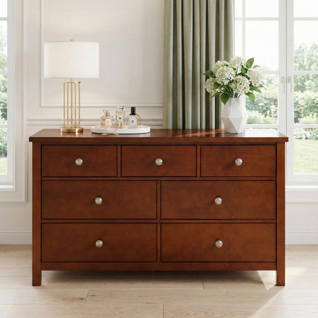 Rowe Dark Cherry Drawer Dresser by Homelegance at Eve Furniture