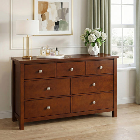 Rowe Dark Cherry Drawer Dresser by Homelegance at Eve Furniture