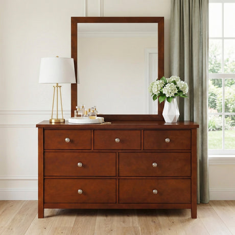 Rowe Dark Cherry Drawer Dresser by Homelegance at Eve Furniture