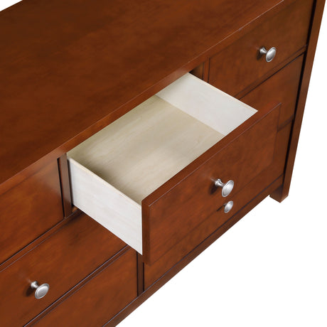 Rowe Dark Cherry Drawer Dresser by Homelegance at Eve Furniture