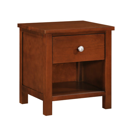 Rowe Dark Cherry Drawer Night Stand by Homelegance at Eve Furniture
