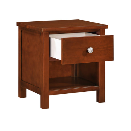 Rowe Dark Cherry Drawer Night Stand by Homelegance at Eve Furniture