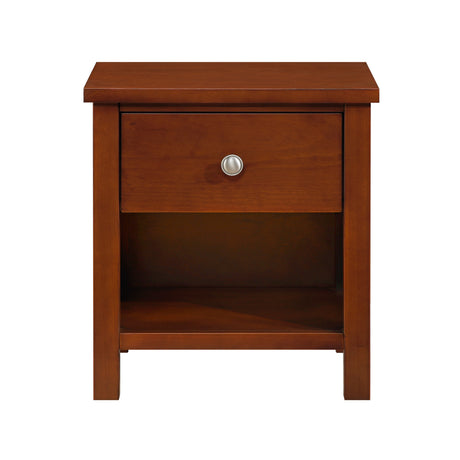 Rowe Dark Cherry Drawer Night Stand by Homelegance at Eve Furniture