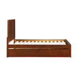Rowe Dark Cherry Full Platform Bed by Homelegance at Eve Furniture