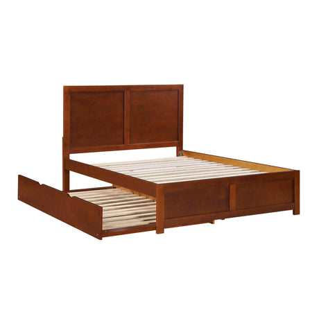 Rowe Dark Cherry Full Platform Bed by Homelegance at Eve Furniture