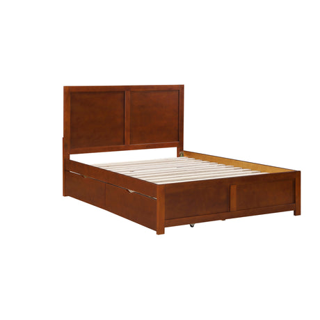 Rowe Dark Cherry Full Platform Bed by Homelegance at Eve Furniture