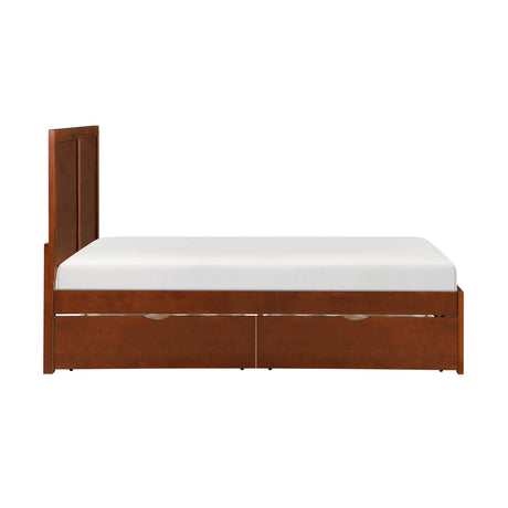 Rowe Dark Cherry Full Platform Bed by Homelegance at Eve Furniture