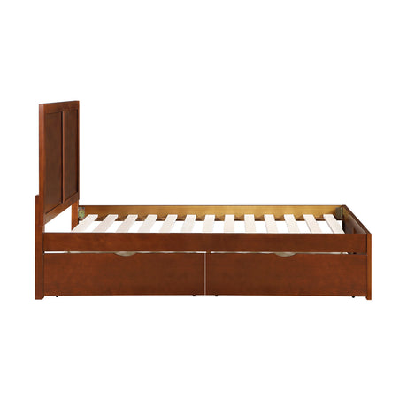 Rowe Dark Cherry Full Platform Bed by Homelegance at Eve Furniture