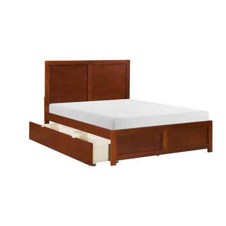 Rowe Dark Cherry Full Platform Bed by Homelegance at Eve Furniture