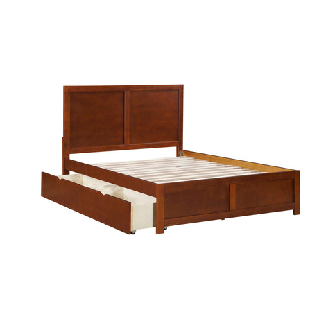 Rowe Dark Cherry Full Platform Bed by Homelegance at Eve Furniture