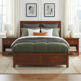 Rowe Dark Cherry Full Platform Bed by Homelegance at Eve Furniture