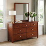 Rowe Dark Cherry Mirror by Homelegance at Eve Furniture