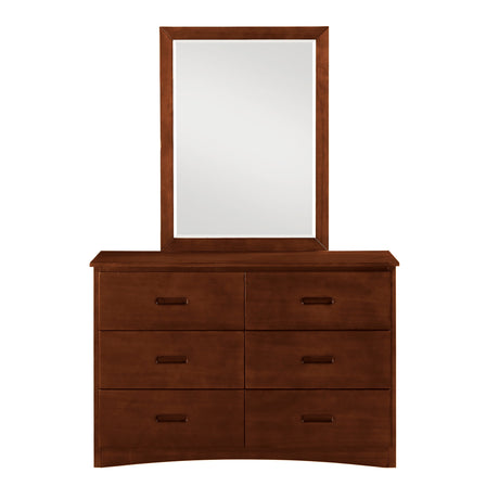 Rowe Dark Cherry Mirror by Homelegance at Eve Furniture