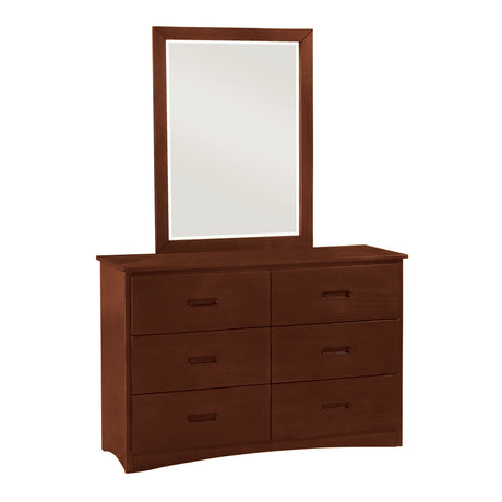 Rowe Dark Cherry Mirror by Homelegance at Eve Furniture