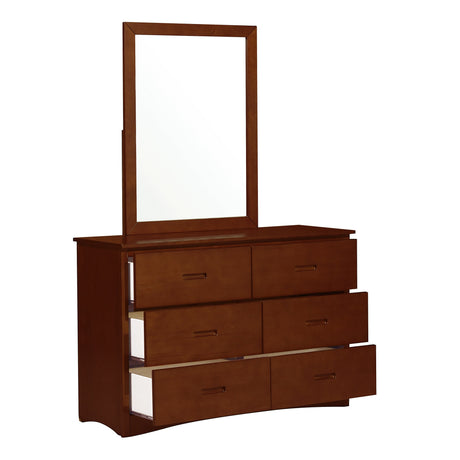 Rowe Dark Cherry Mirror by Homelegance at Eve Furniture
