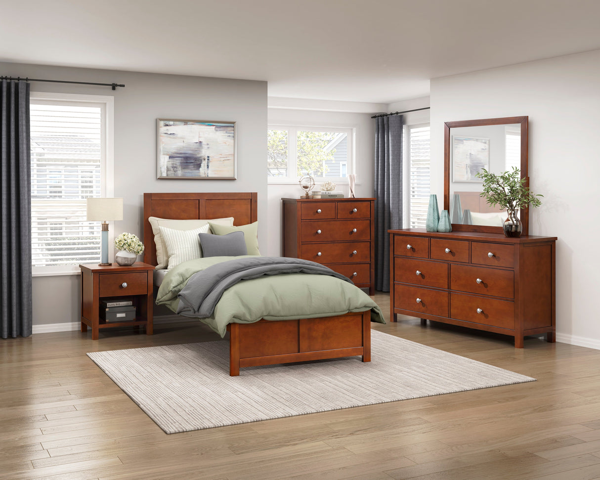 Rowe Dark Cherry Mirror by Homelegance at Eve Furniture