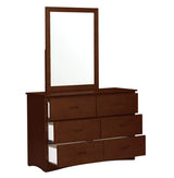 Rowe Dark Cherry Mirror (Mirror Only) by Homelegance at Eve Furniture