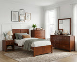 Rowe Dark Cherry Twin Platform Bed by Homelegance at Eve Furniture