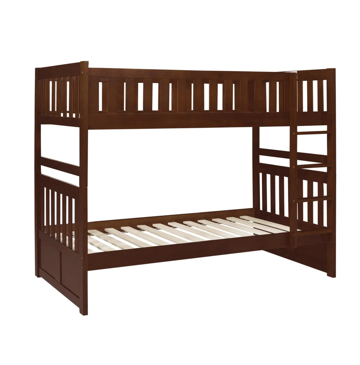 Rowe Dark Cherry Twin/Twin Bunk Bed by Homelegance at Eve Furniture