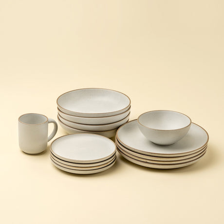 Rowe Dinner Plate, Ivory, Set of 4 by Mercana at Eve Furniture