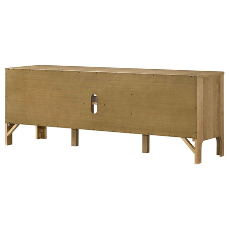 Rowe Light Oak 65-inch 2-door Wood TV Stand Media Console by Coaster at Eve Furniture