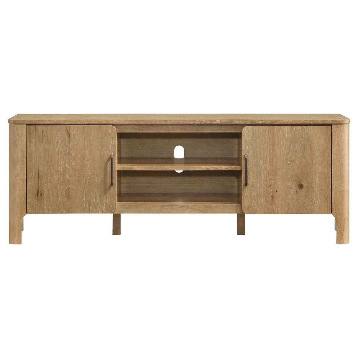 Rowe Light Oak 65-inch 2-door Wood TV Stand Media Console by Coaster at Eve Furniture