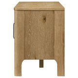 Rowe Light Oak 65-inch 2-door Wood TV Stand Media Console by Coaster at Eve Furniture