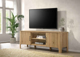 Rowe Light Oak 65-inch 2-door Wood TV Stand Media Console by Coaster at Eve Furniture